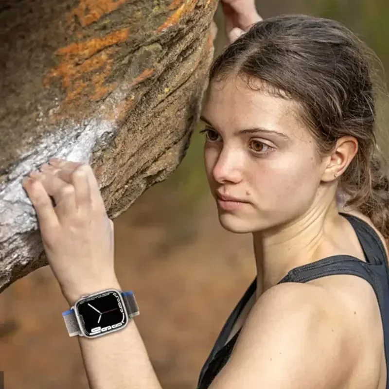 Cinturino Trail Loop per cinturino Apple Watch 46mm 41/44/40/45mm 42mm 38mm Bracciale in nylon Correa iwatch Serie 10 9 8 7 3 6SE Ultra 49mm