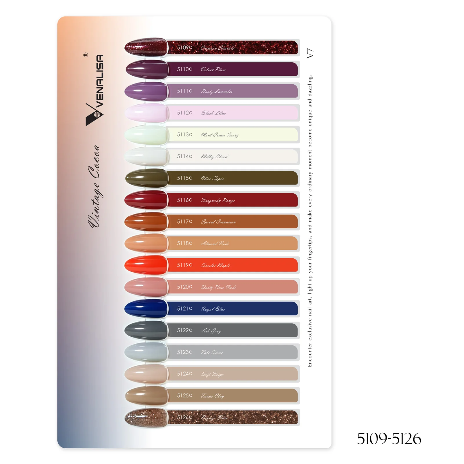 VENALISA 10ml Nagellack-Set, 18 Farben, UV-LED, Herbst/Winter, abziehbar, langanhaltend, hochglänzend, Basis- und Überlack für Salon und Heimgebrauch – Detail 10