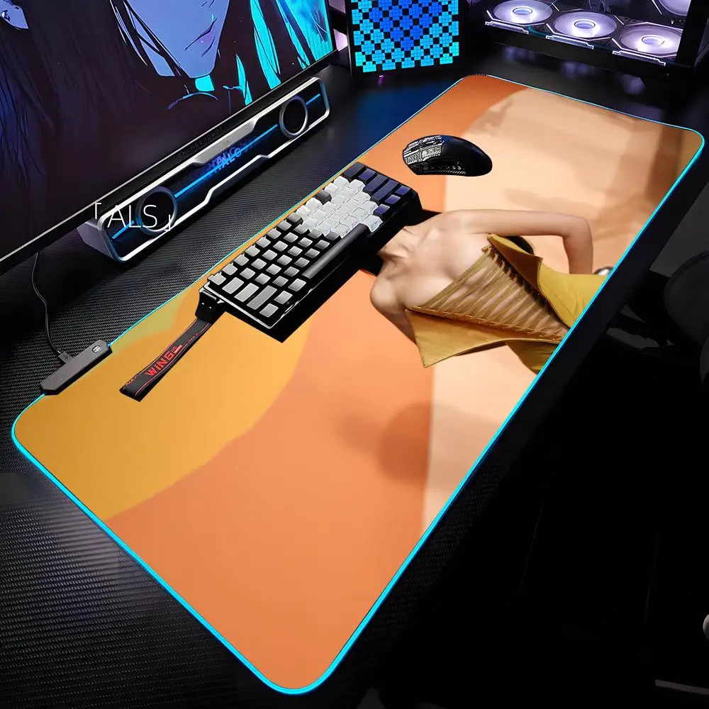 Camila Cabello Havana Mouse Pad RGB Backlit Mouse Pad Laptop Mouse Pad Laptop Gamer Computer Desk Gaming Accessories