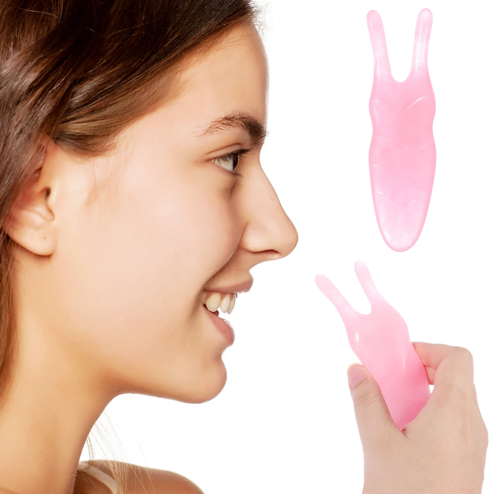 

3Pcs Resin Nose Massager Smooth Scraping Tool for Nose Bridge Massage with Essential Oils Relaxation Therapy Device