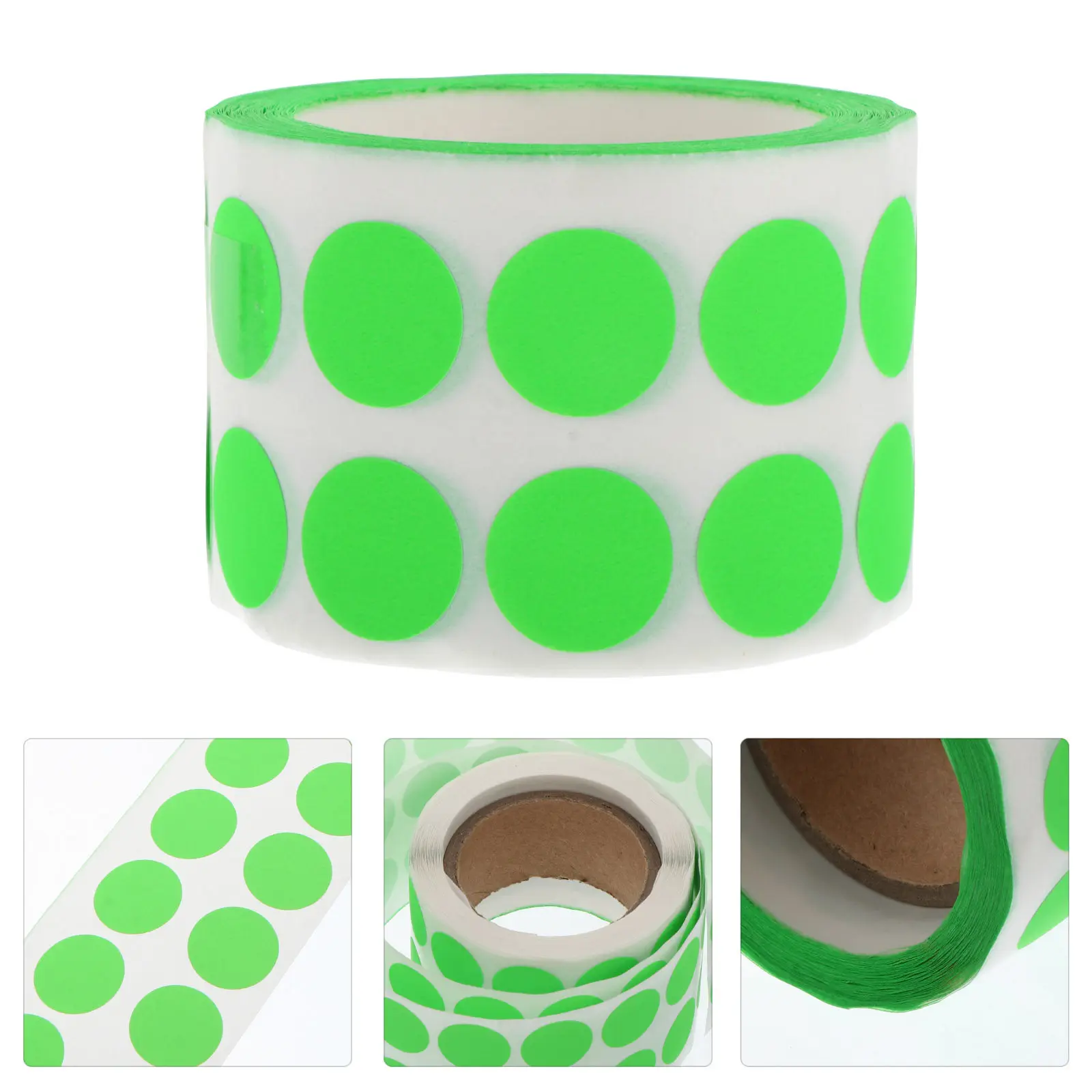 

Colored Fluorescent Dot Stickers Roll Lightweight Easy-Peel Self-Adhesive Craft Seal Stickers for Scrapbooking Party