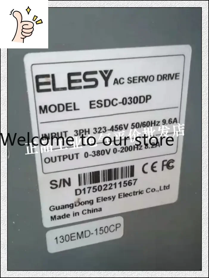 

Оригинальный сервопривод Elis ELESY ESDC-030DP 3 кВт, усилитель, в наличии, 2025.5