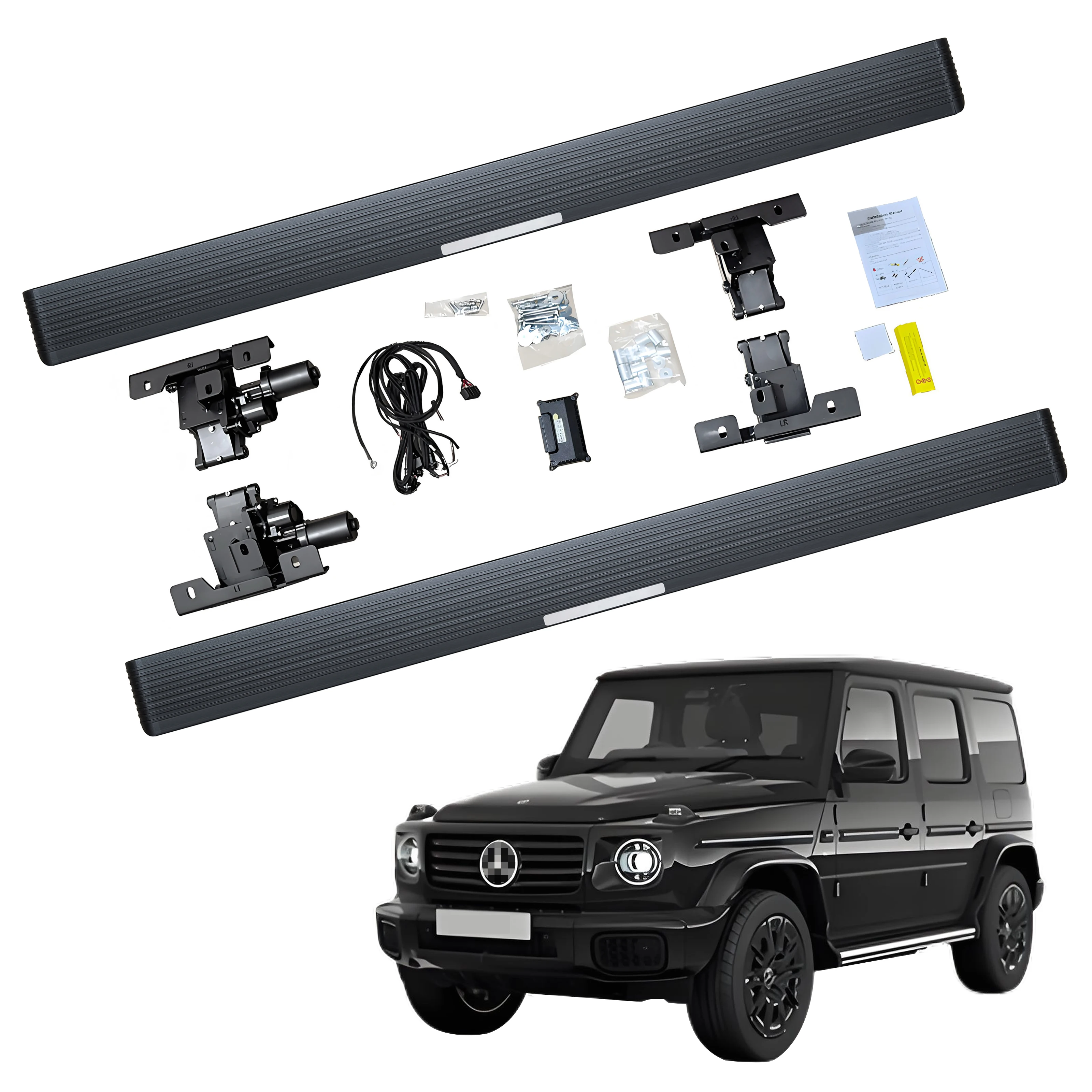 

Waterproof No-Drilling Installation Board Aluminum Automatic Electric Power Side Step Running Board for Benz G580 2024