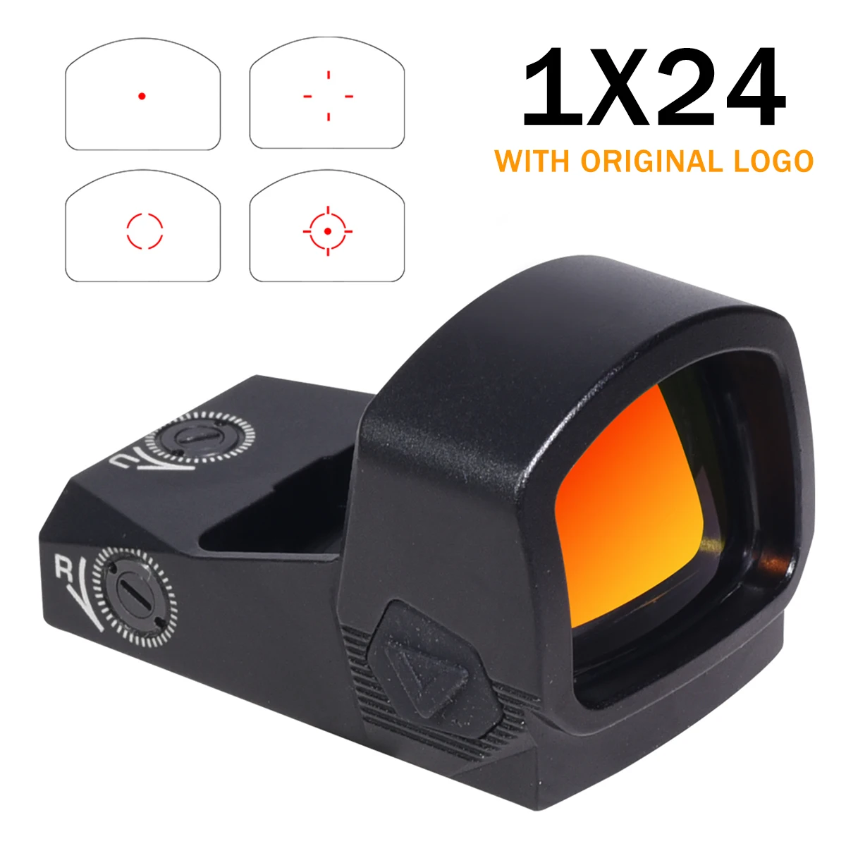 Original Optics 1x24  Optic Sight Multi-Reticle 3 MOA Red Dot Sight Reflex 4 Reticle Collimator Optical Scope for Hunting