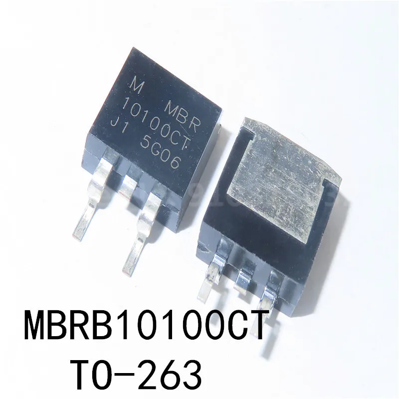 10PCS/LOT MBRB10100CT Schottky diode 10A 100V SMD TO-263 B10100G Original New In Stock