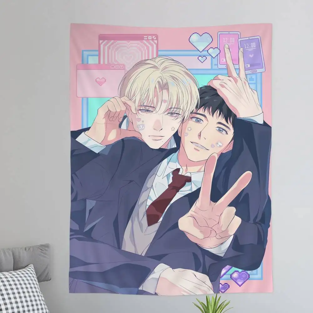 Backlight Bl Anime Chart Tapestry Art Science Fiction Room Home Decor Cheap Hippie Wall Hanging
