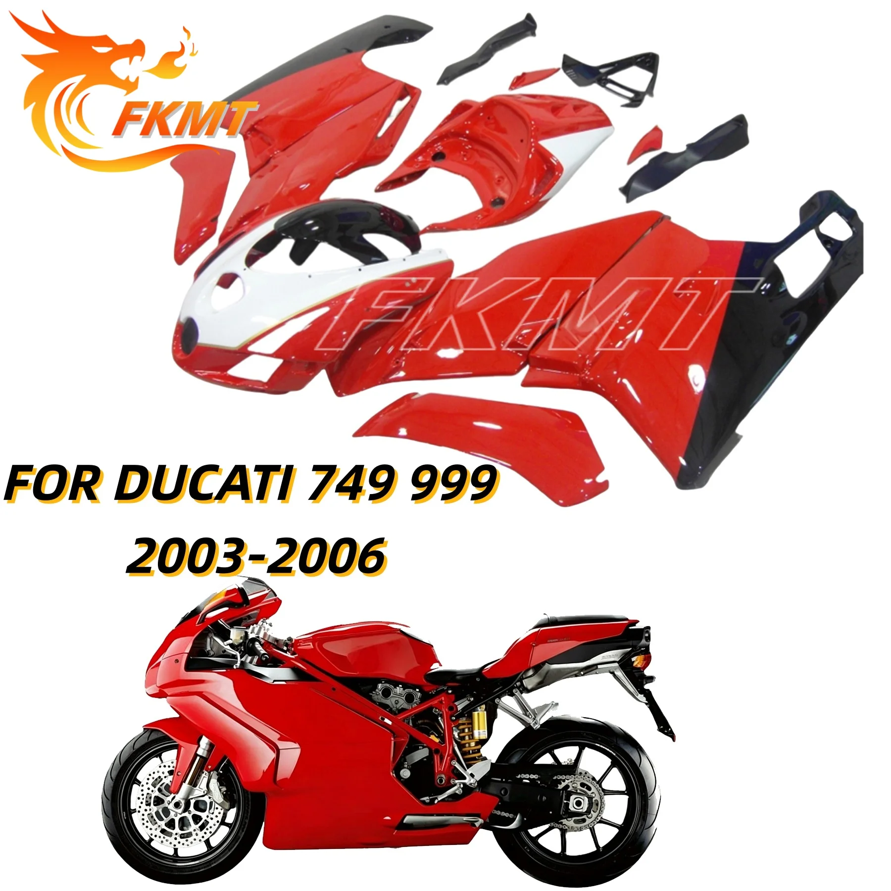 2003 2004 2005 2006 749 999 Aftermarket ABS Injection Kit Body Work Fairings Fit For Ducati 03 04 05 06 749 999 Fairing Kit