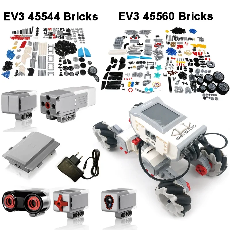 NEW Technical EV3 Mindstorms 45544 45560 Color Touch Gyro Ultrasound Sensos Electronics Parts DIY Educational Building Block Toy