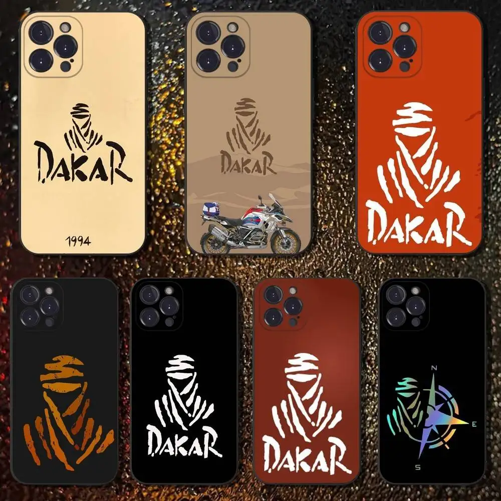 

Rally D-Dakar Logo Phone Case For iPhone 6,17,16,15,14,13,12,11 Plus,Pro Max,XS,X,XR,SE,Mini,8,7,Soft Silicone Black Cover