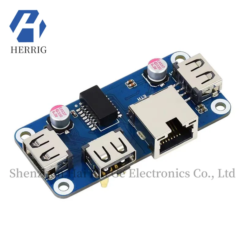 

Raspberry Pi USB HUB Expansion Board Raspberry Pi Zero W/2 W Ethernet USB Hub Module