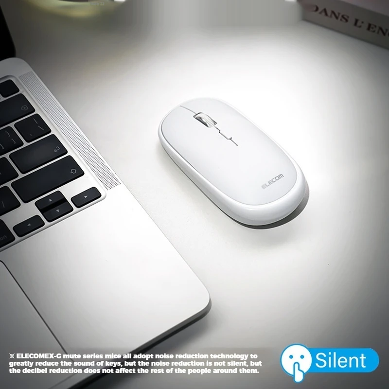 Imagem -04 - Elecom-mouse Bluetooth sem Fio Silencioso Bonito Pequeno Transporte Ipad Computador Laptop Escritório Vem com Bolsa de Couro 1600dpi