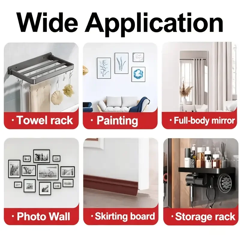 KJM No Drill Strong Adhesive Glue Waterproof Mounting Glue Wall Fixing Contact Adhesive For Bathroom Kitchen Home Repair