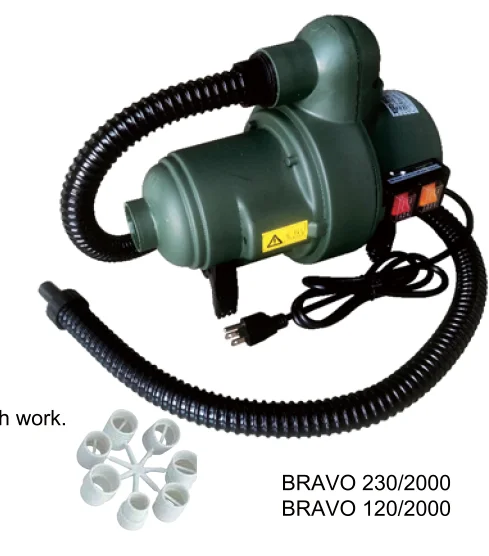 

Bravo 2000 Plastic Pump 230V Electric Pump