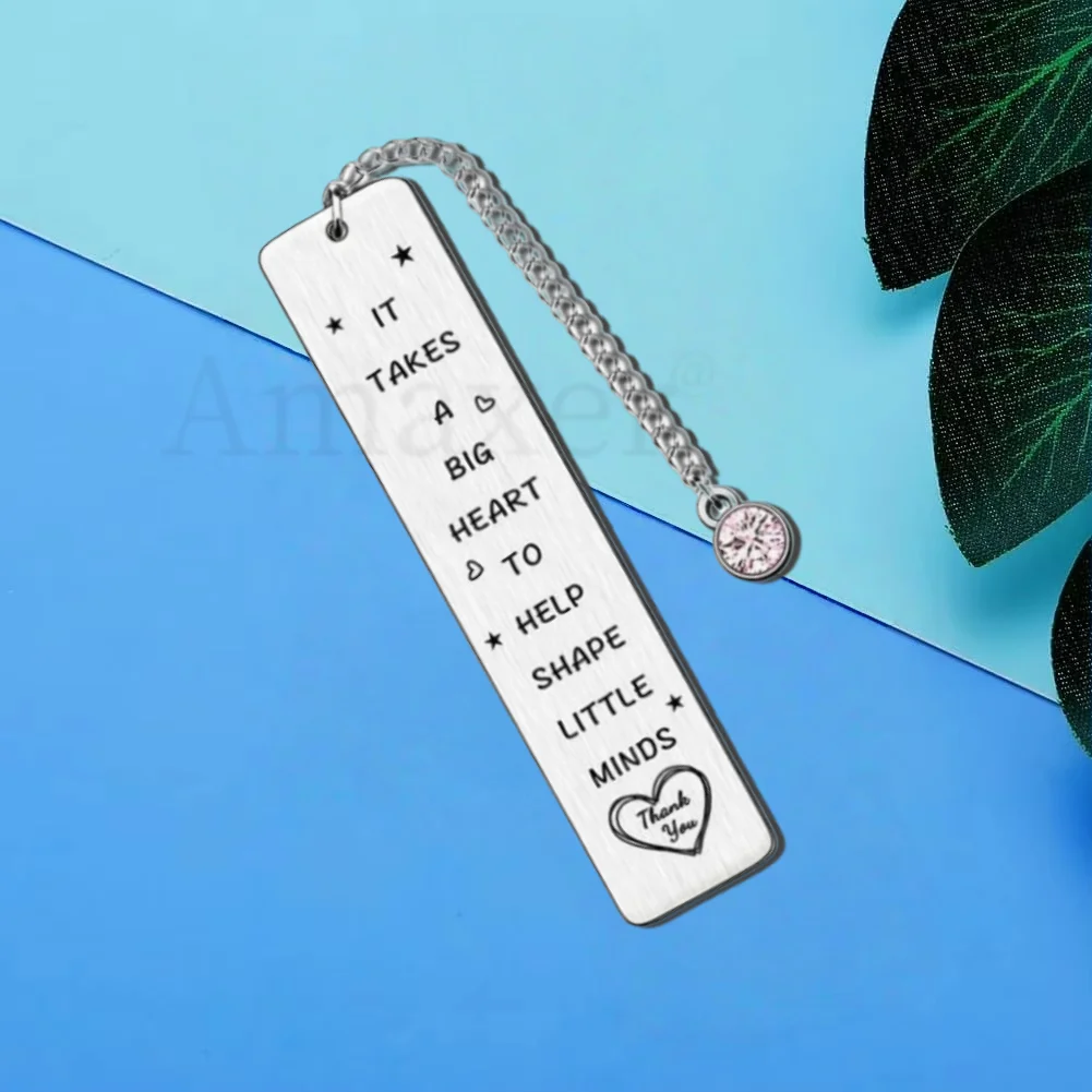  Personalized Book Mark Stainless Steel Creative Metal Bookmarks for Men Women Book Lovers Bookworms Perfect Gifts for Family