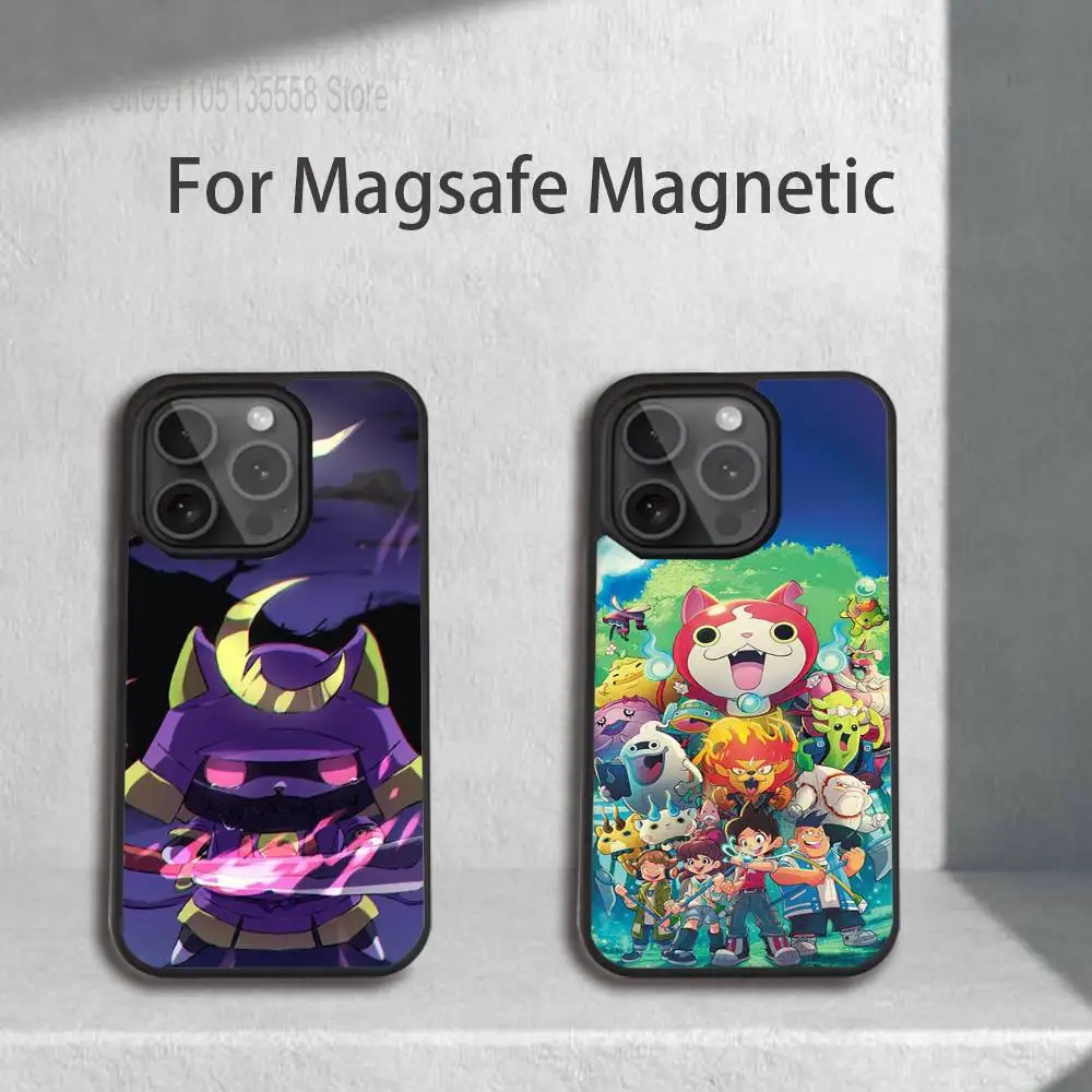 

Yo-kai Watch Anime Phone Case For iPhone 17,16,15,14,13,12,11,Pro,Max,Plus,Mini,SE4,E Magnetic Magsafe Wireless Charging