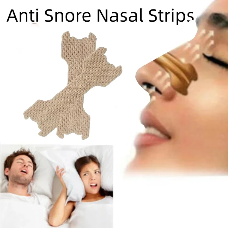 100pcs Anti-snoring Strips Easier to Breathe Help Breathing Reduce Snoring Nasal Strips Better Sleep Breathe Health Care