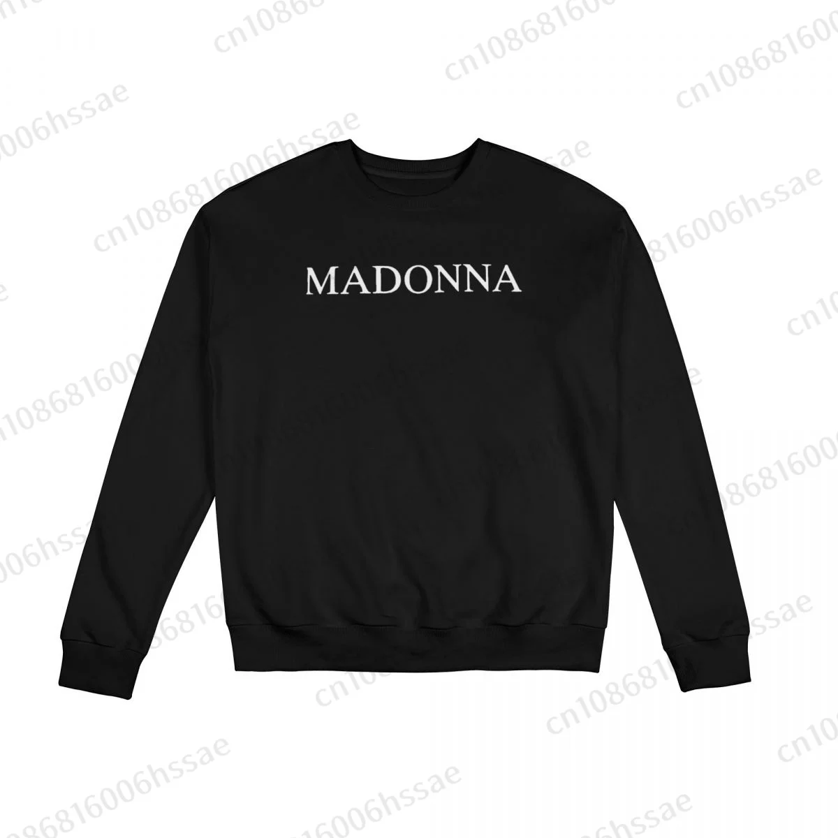 

Madonna 3 Men Woman Fall Winter Sweatshirt Round Neck Long Sleeve Length Casual Top