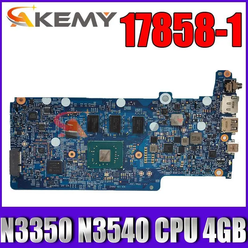 

For Dell OEM Chromebook 11 5190 Notebook mainboard 17858-1 Board Intel Celeron N3350 N3540 CPU 4GB RAM 2VJNT CN-0PC1G3