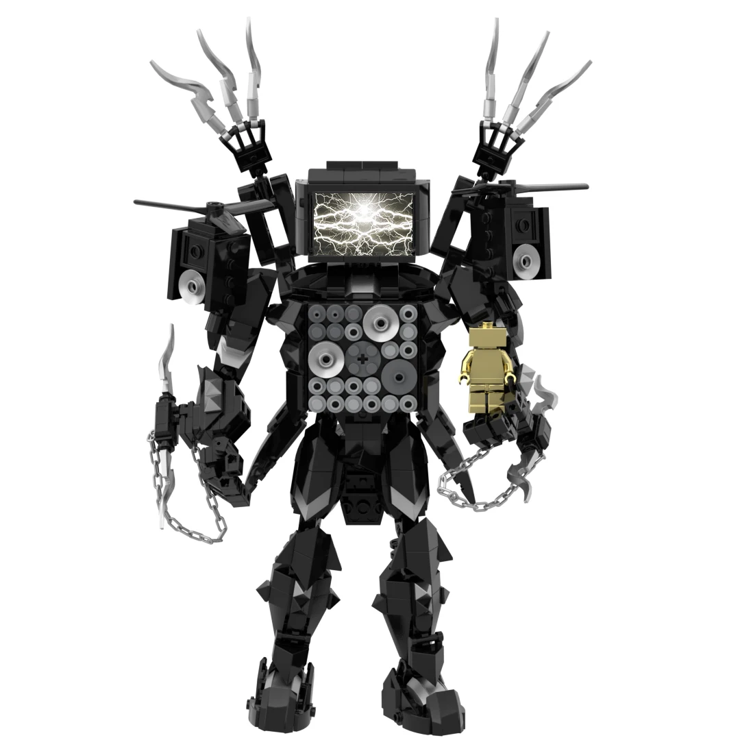 Nuovo Skibidi Toileted Gigante Titan TVman Aggiornamento Speakerman Building Blocks Animazione Figura Modello Giocattoli per Bambini Idee Regali di Natale