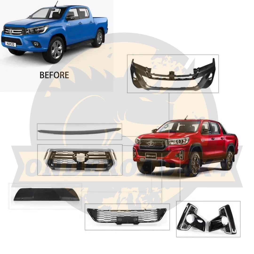 For Toyota hilux Vigo Upgrade to hilux Rocco Auto Body Kit