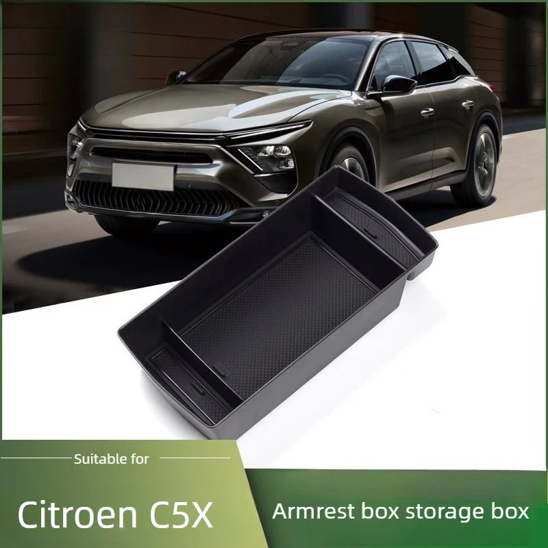 Doppelschichtige Armlehnenbox Aufbewahrungsteiler Auto-Innendekor-Teile für 2025 Citroen C5X Versailles
