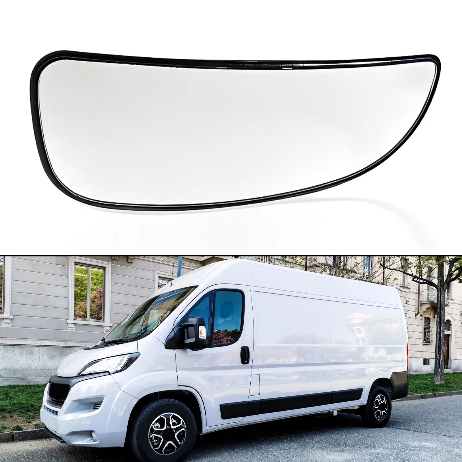

For Fiat Ducato 2006+ For Boxer For Relay Heated Rearview Mirror Lens ABS Black OEM Compatible 8151LP 071748251
