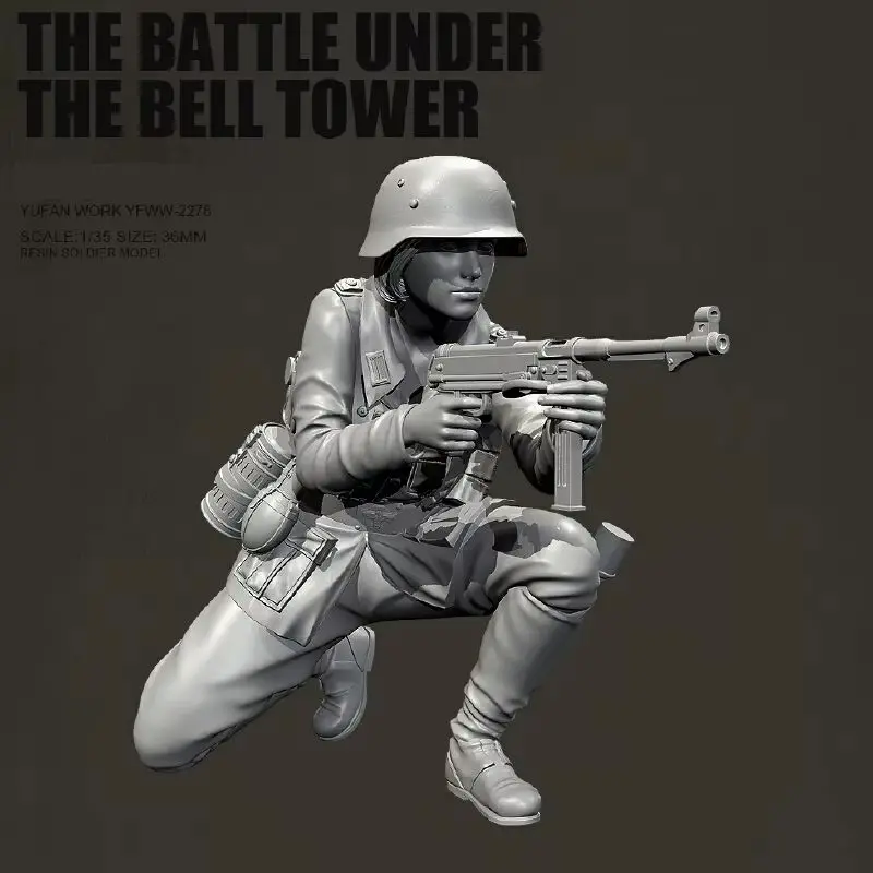 Figurine modèle en résine 1/35, soldats européens de la seconde guerre mondiale Gk, Micro Miniature, modèle blanc imprimé en 3d, jouet, Kit non assemblé et non peint