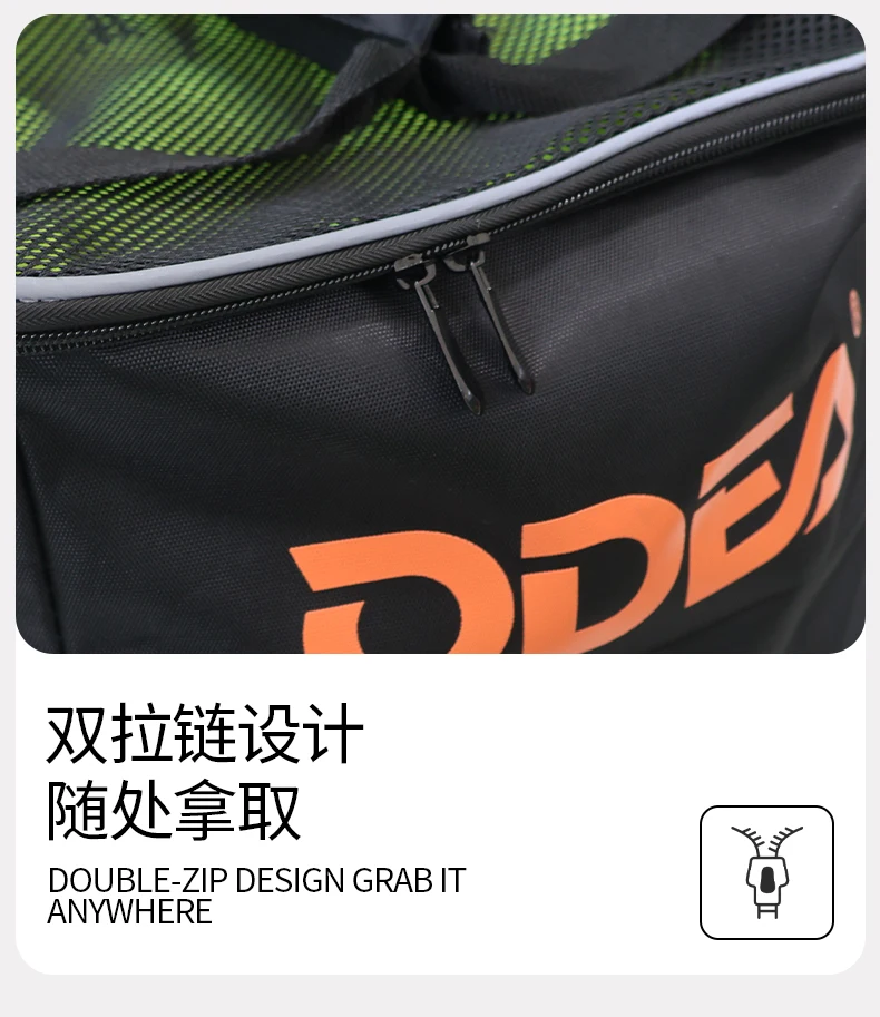 ODEA Tennistasche, Stoff, faltbar, tragbar, Tennistasche, 80/160 Stück, tragbare Outdoor-Aufbewahrungstasche – Detail 6