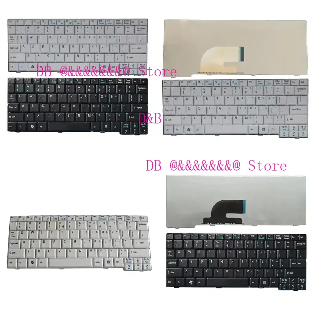 Teclado de portátil en inglés (EE. UU.) nuevo para Acer Aspire One ZG5 D150 A150 A150L ZA8 ZG8 D210 D250 A110 AO531H Emachines EM250
