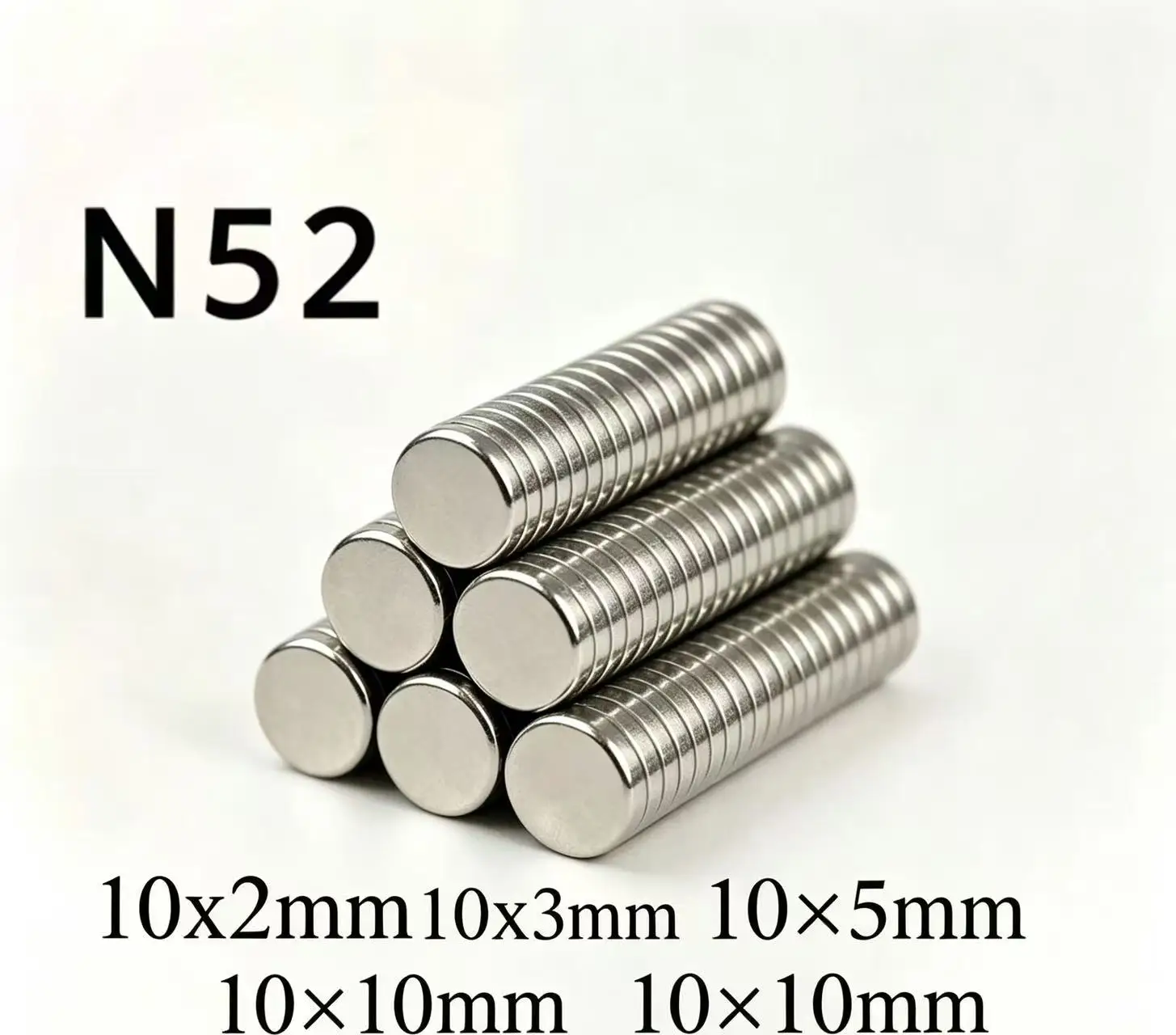 N52 10x5 10x10 Magnets Powerful 10*10 10*5  Disc Neodymium Magnetic  Ebike 3D Printer Search Fridge Magnets Booster Strorage