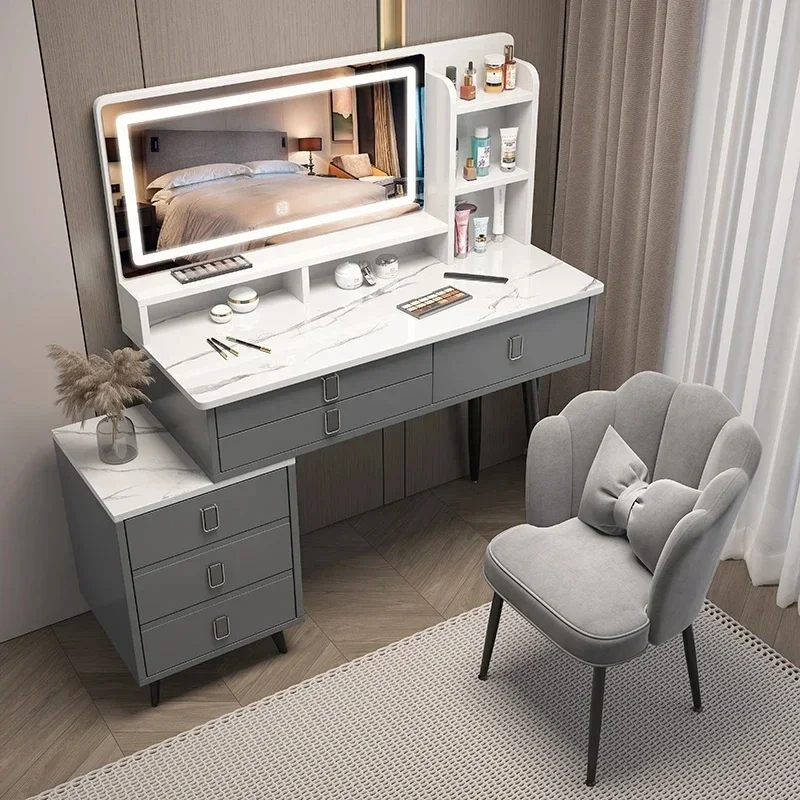 

European Style Dressing Table Bedroom Modern Girls Luxury Dressing Table Makeup Mirror Penteadeiras De Maquiagem Home Furniture