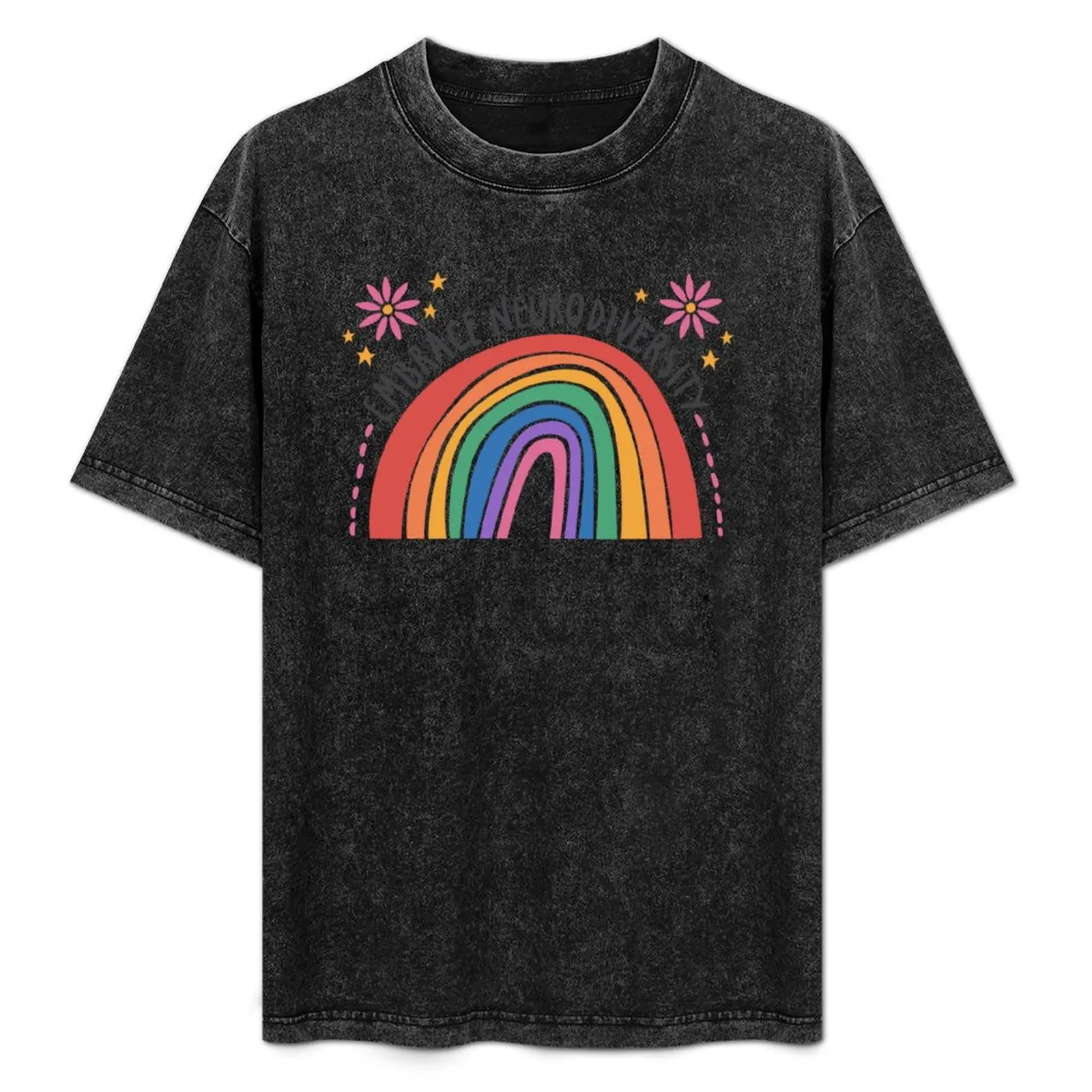 

Embrace neurodiversity (rainbow) - Autism and adhd awareness T-Shirt blacks customizeds mens champion t shirts