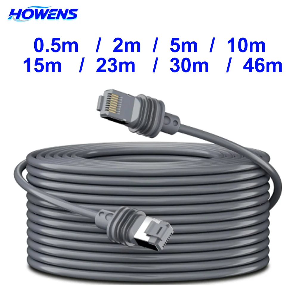 HOWENS Standard Actuated For Starlink Gen3 Cable Replacement Standard V3 Waterproof for Starlink Ethernet Cable 5M 15M 23M 46M