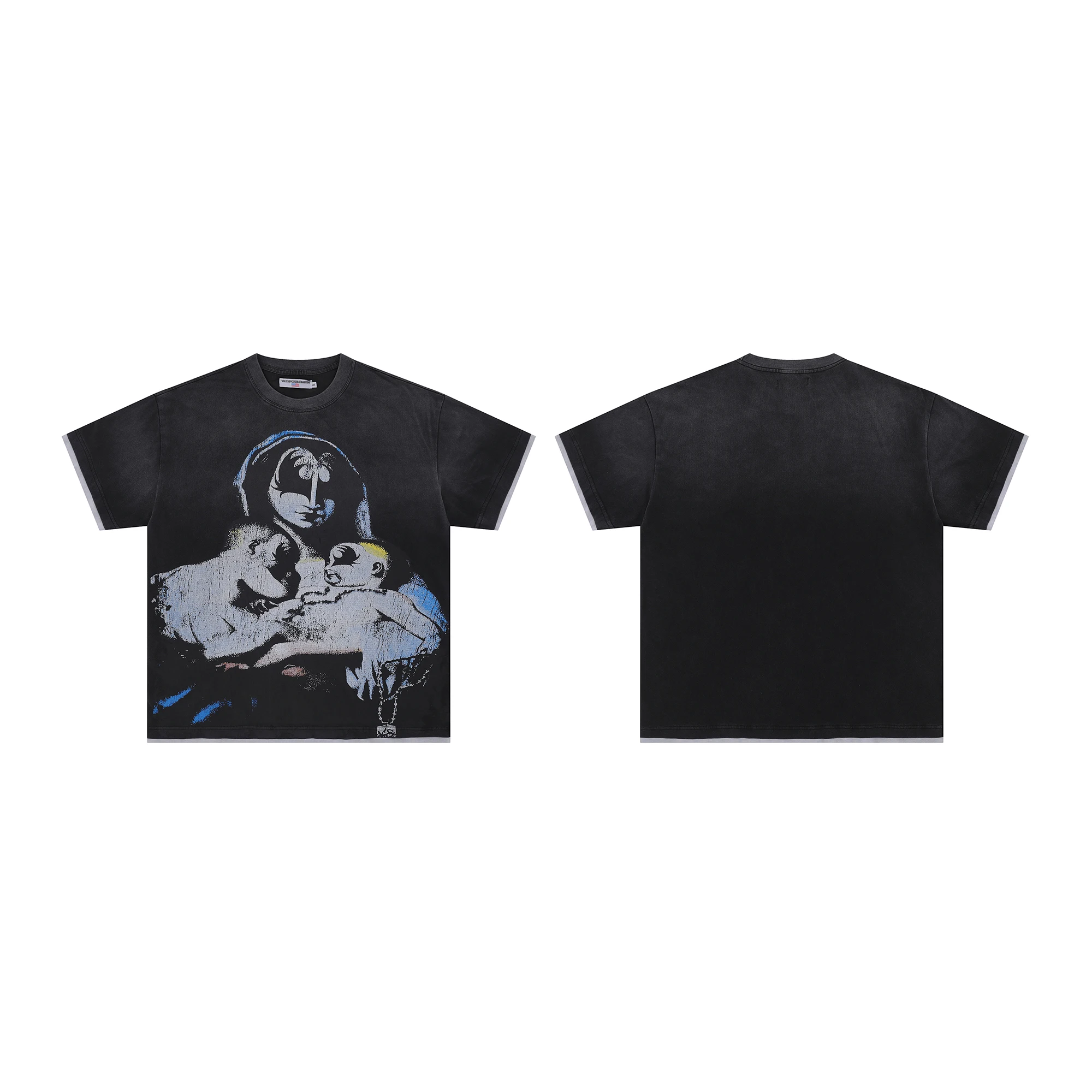 

AMBITION ESPECT Hot Sale New Mens Clothing Printing T shirt men's and women's printed loose short sleeve T-shirt Ropa hombre