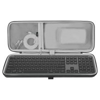 Geekria Keyboard and Mouse Combo Carrying Case for Logitech MK955 Signature Slim Wireless Keyboard, Replacement Case for K950