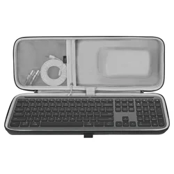 Geekria Keyboard and Mouse Combo Carrying Case for Logitech MK955 Signature Slim Wireless Keyboard, Replacement Case for K950
