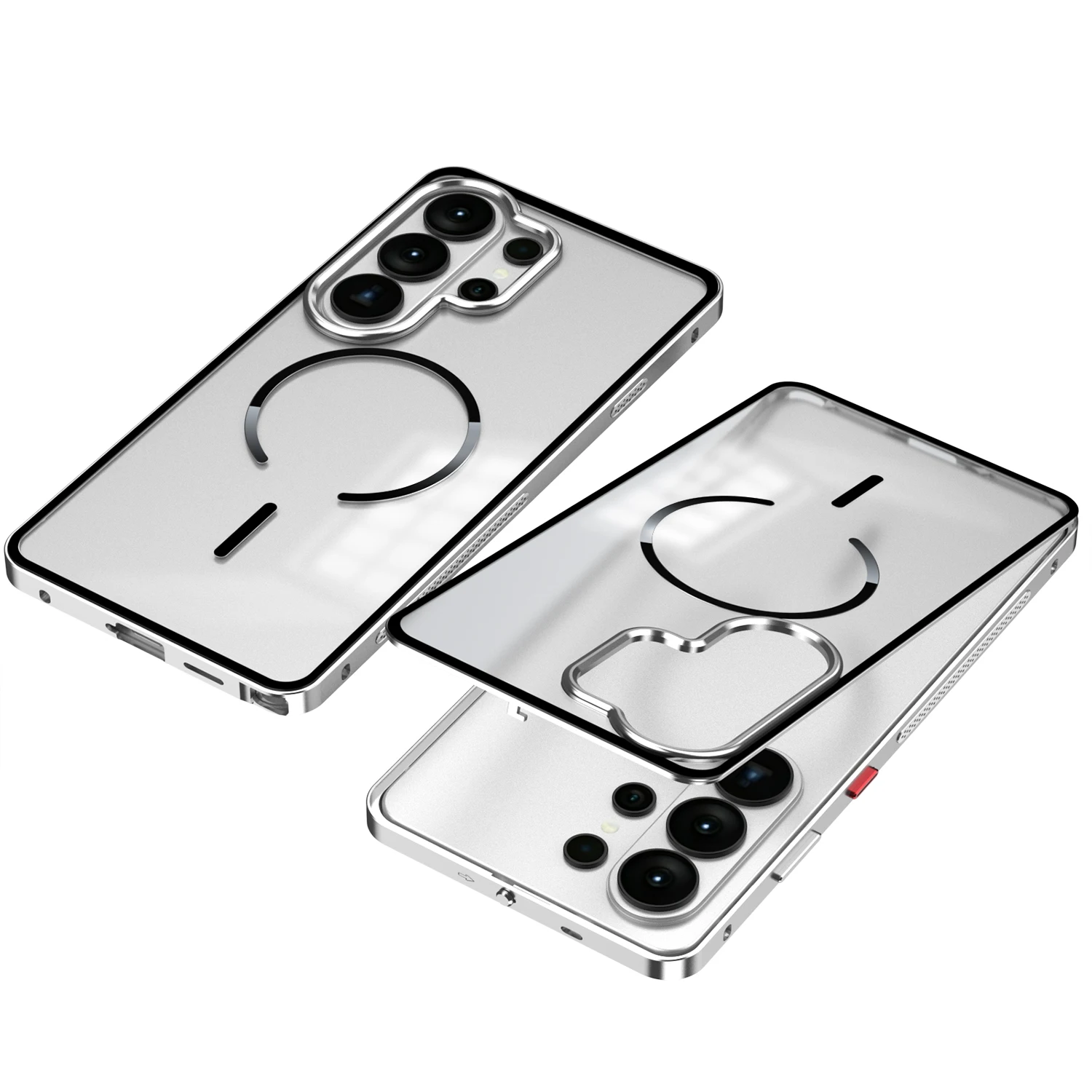 Stootvaste metalen beschermhoes voor Samsung Galaxy S26 Ultra hoesje Magsafe aluminium frame matte cover funda voor Samsung S24 S25 S23