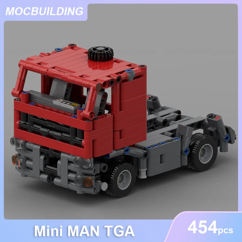 

Mini MAN TGA Truck Model MOC Building Blocks DIY Assemble Bricks Transportation Creative Educational Collect Toys Gifts 454PCS