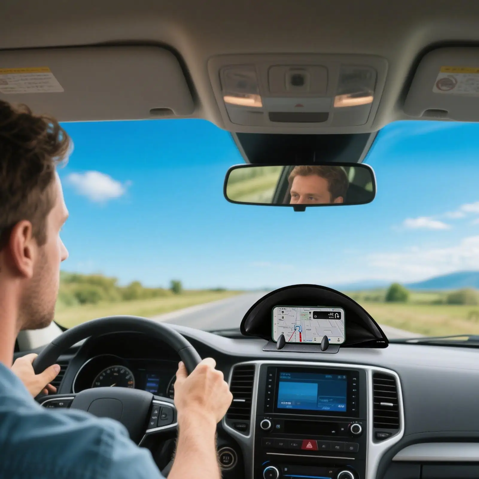 Automotive Dashboard Foldable Sun Shield Anti Glare Sun Car mounted portable storage phone sunshade Eliminate screen reflection