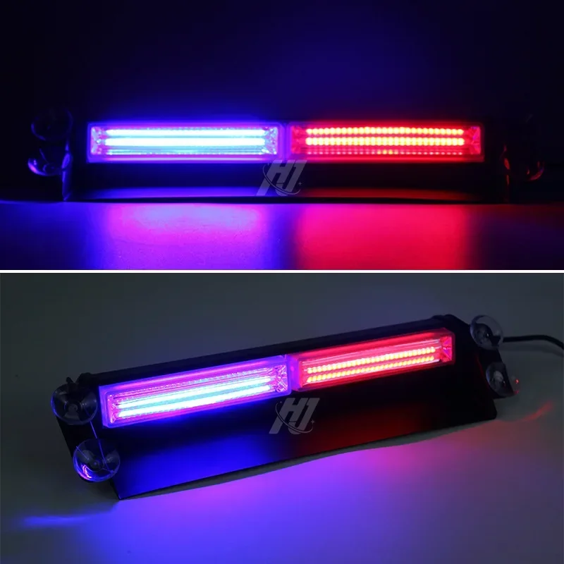 COB Automobile Sucker Flash Lamp Front Bumper Rear Windshield Flash Warning Lamp Clearing Shovel Plate Lamp