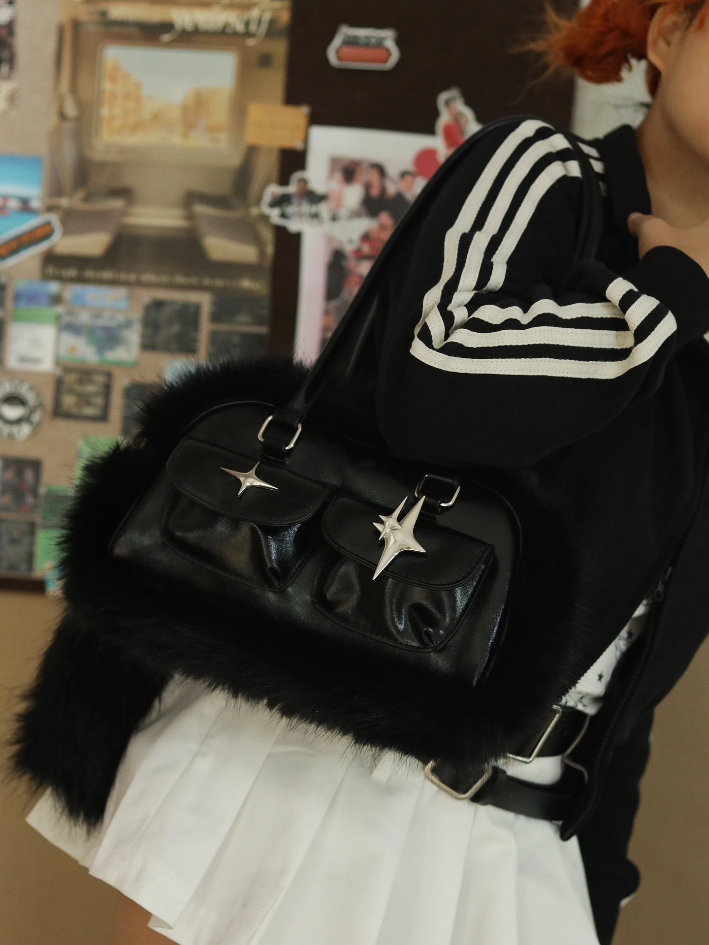 Autumn Winter New Style Women's Shoulder Bag Plush Versatile Simple Pillow Design Handbag Fashionable Minimalist Tote Bag