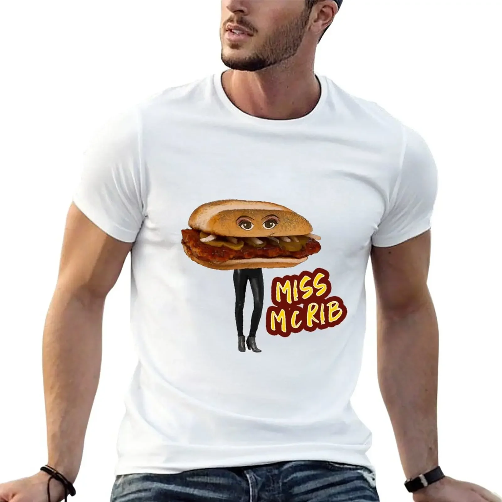 

New Miss McRib T-Shirt T-shirt short quick drying t-shirt tees black t-shirts for men