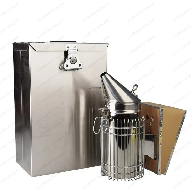 New Stainless Steel Bee Smoker Box Beekeeping Accessories