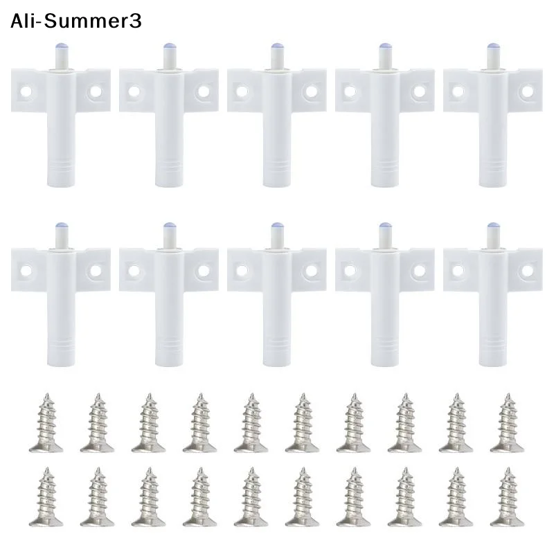 【Y16】【AW8】10Pcs 2026 New DIY Gray White Cabinet Door Stop Drawer Soft Quiet Close Closer Damper Buffers For Furniture Hardware