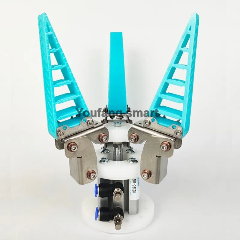 Garra de robô flexível de 2/3/4 dedos com grande carga biônica flexível mecânica pneumática elétrica servo garra para pinça de braço robótico