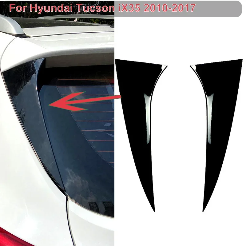 

For Hyundai Tucson iX35 2010-2017 Rear Window Sticker Splitter Canard Trim Cover Deflector Bumper Car Accessories