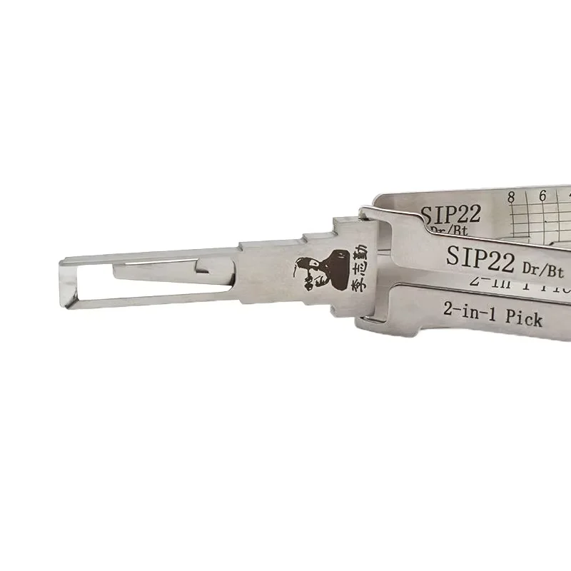 Original Lishi SIP22 2-in-1 Schlossöffner-Decoder für Zündung und Autotüröffnung für Fiat-Modelle, vertikales Fräsen – Detail 2