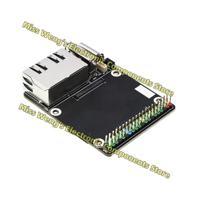 CM4 Dual Gigabit Ethernet Papan Ekspansi Onboard Micro SD/Antarmuka Kipas Cangkang Logam CM4-DUAL-ETH-MINI DUAL-ETH-MINI-BOX