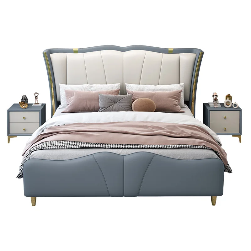 

Italian light luxury three-proof nano-technology cloth bed modern simplicity