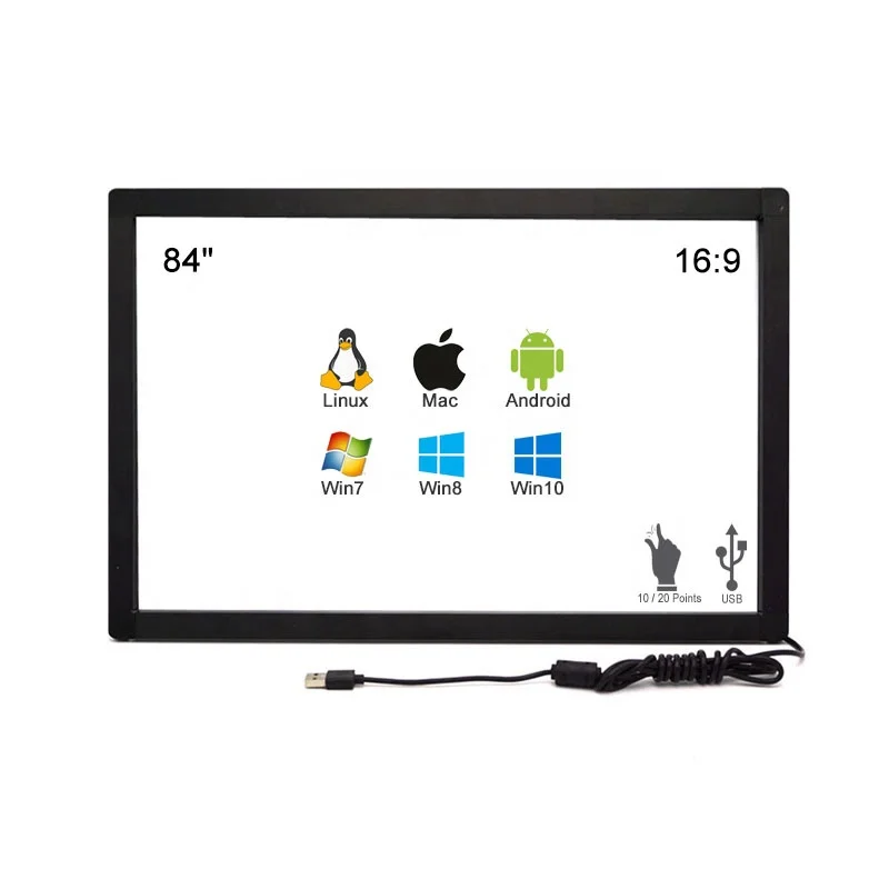 

84" cheap touch screen for information inquiry machine or interactive game table digital